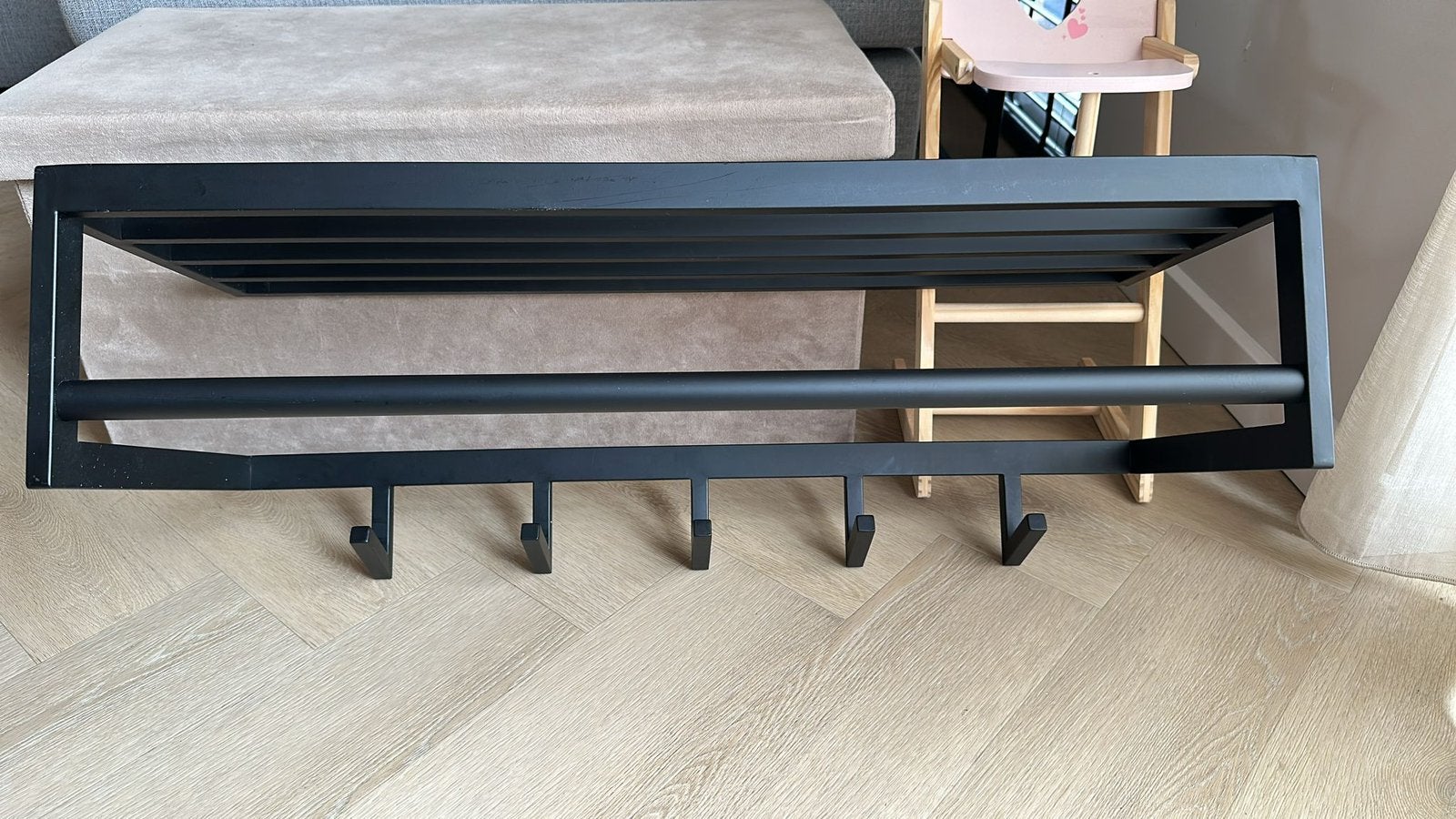 Kapstok staal zwart van Rietveld, Huis en Inrichting, Zo goed als nieuw, Minder dan 100 cm, Metaal, Ophalen