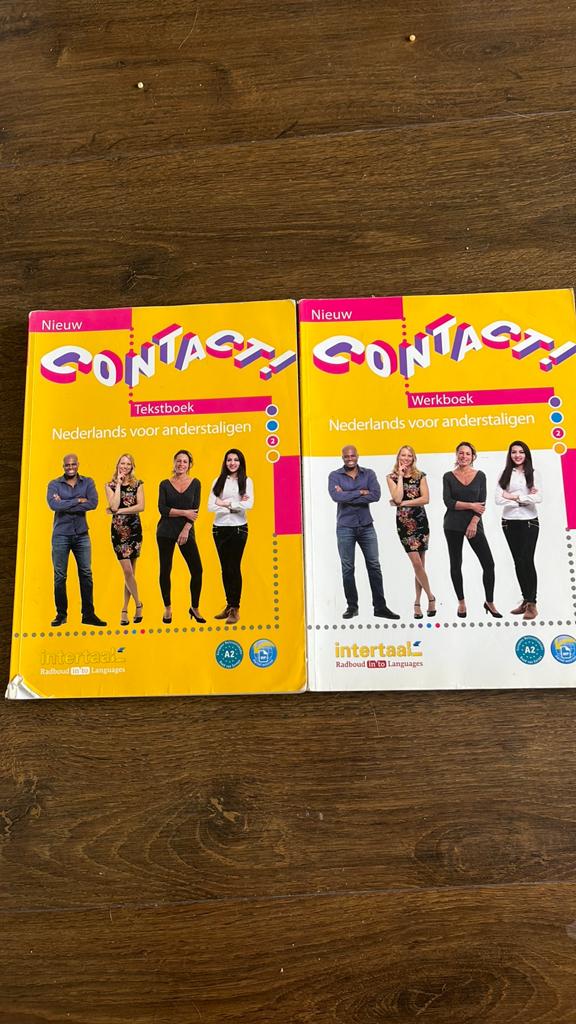 Complete NT2 Set: Contact! (Tekstboek + Werkboek), Ophalen of Verzenden, Gelezen, Non-fictie