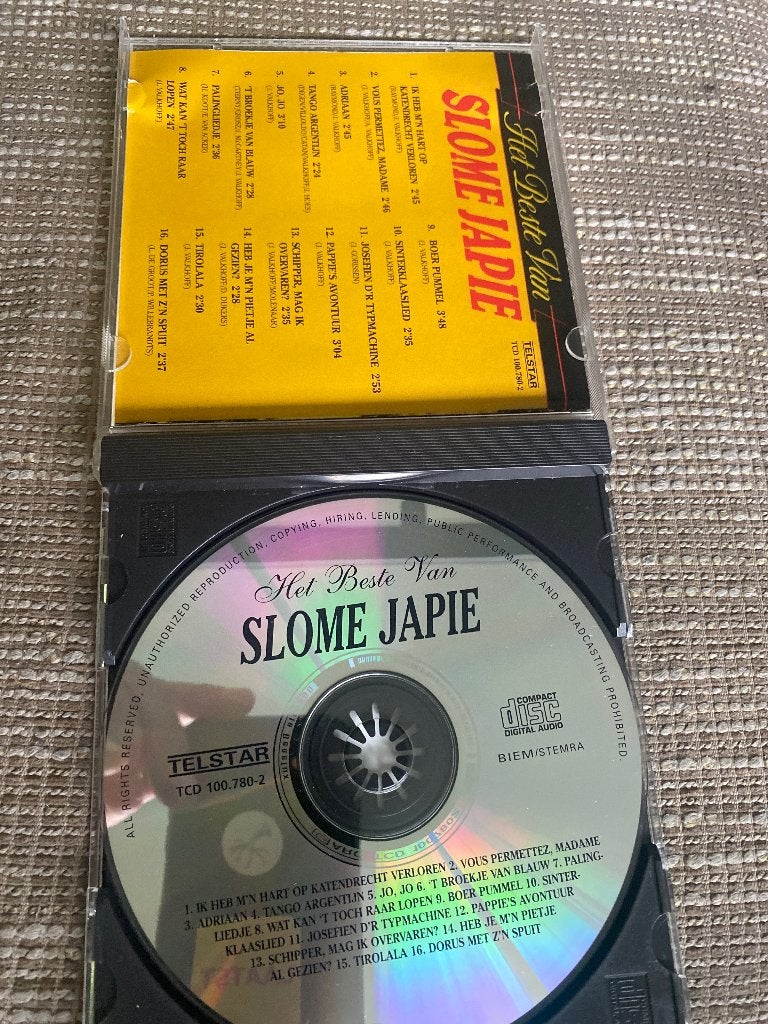 Het Beste Van Slome Japie CD - Volksmuziek, Gebruikt, Ophalen of Verzenden, Volksmuziek, Inclusief doosje