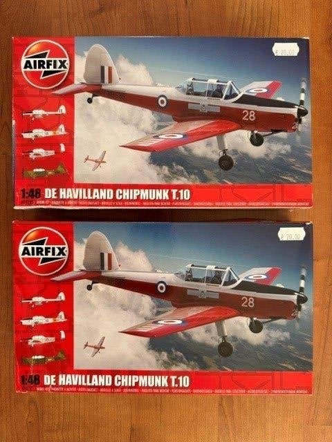 ROWASP OUTLET | 2x Airfix 1/48 De Havilland Chipmunk T 10, Hobby en Vrije tijd, Overige merken, Postbus 3039, 6802 DE  ARNHEM