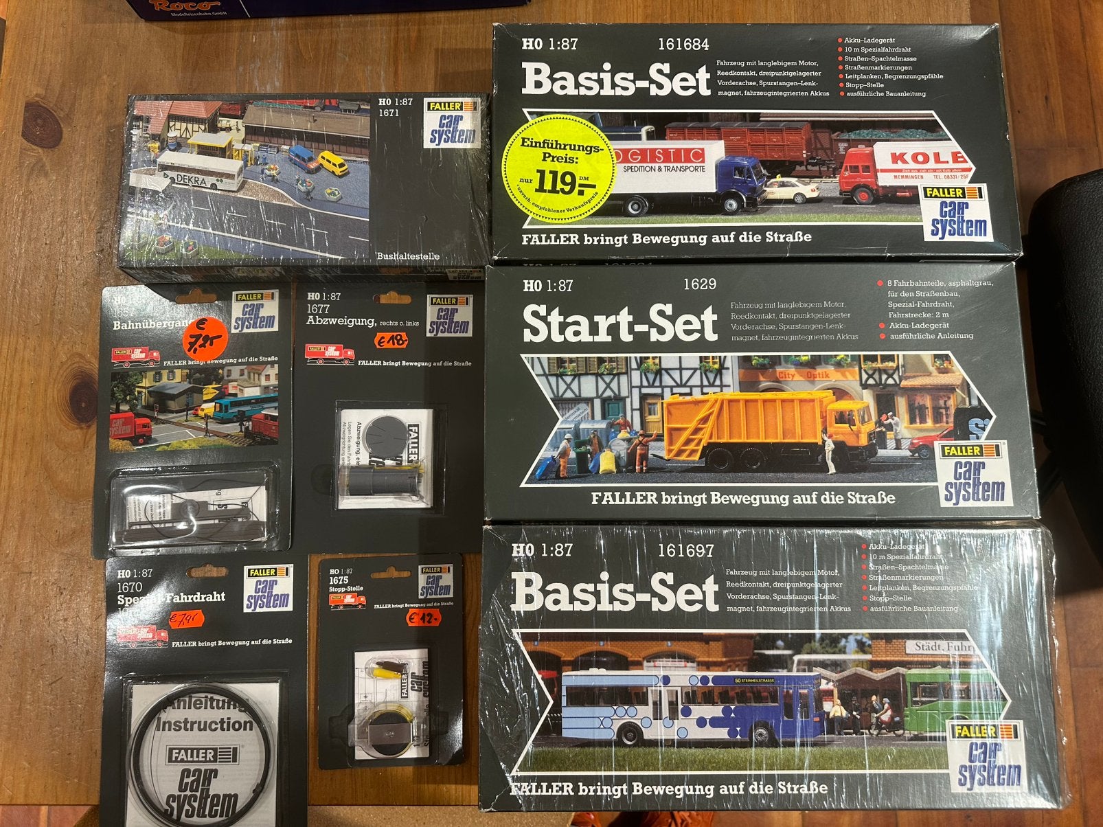 Faller Car-System 3 sets met uitbreiding nieuw in ovp, Hobby en Vrije tijd, Modeltreinen | H0, Overige merken, -, Gelijkstroom of Wisselstroom