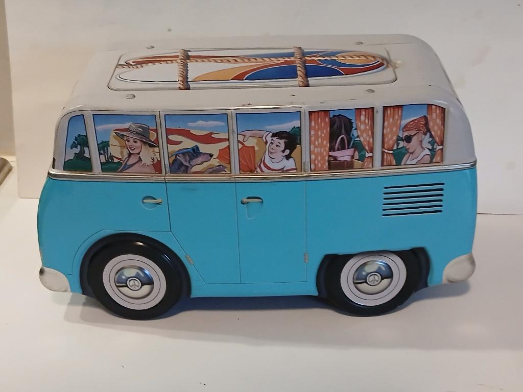 Vintage Koektrommel in de vorm van een Volkswagen Busje, Ophalen of Verzenden