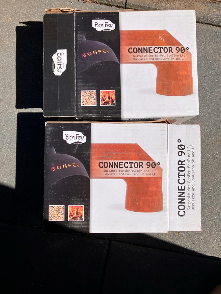 BonFeu Connector 90 voor buitenhaard/vuurkorf, Ophalen of Verzenden, Nieuw