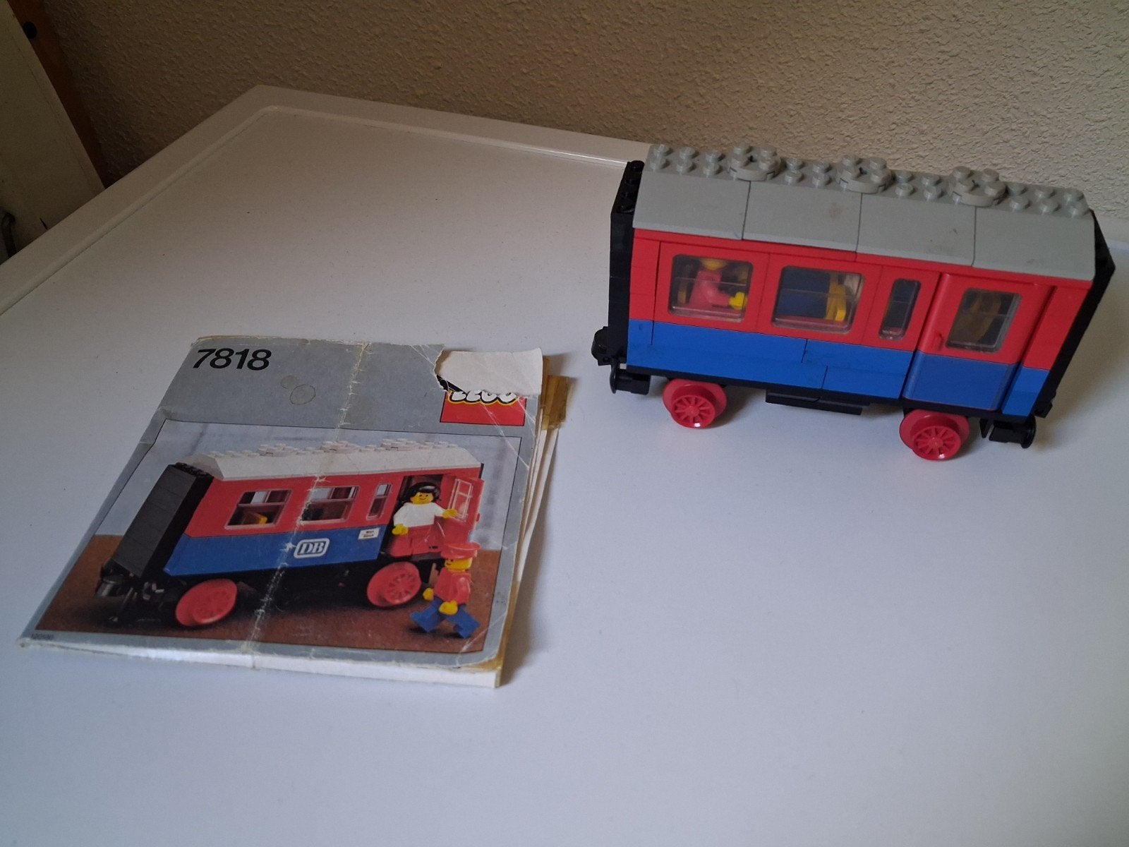 Lego Treinwagon 7818 - Vintage Passagierswagon, Ophalen of Verzenden, Gebruikt, Wagon, Overige merken