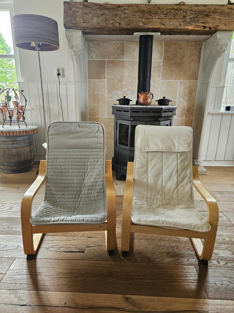 Twee kinderstoelen ikea, Ophalen, Gebruikt, Minder dan 75 cm, 105 cm of meer