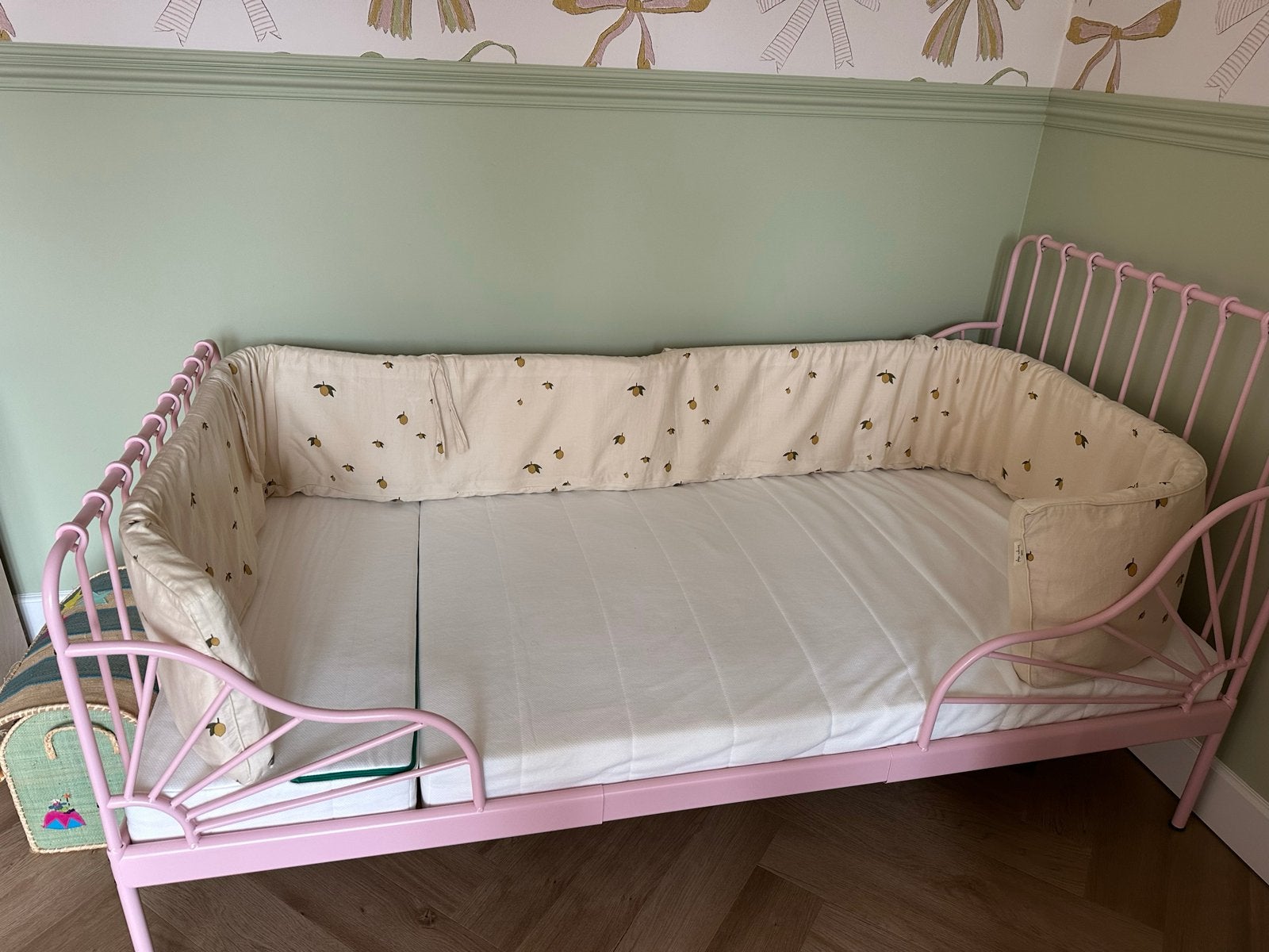 Bedbumper Konges Sløjd lemon, 360x30 cm, Wasbaar, Gebruikt, Overige typen, Geel
