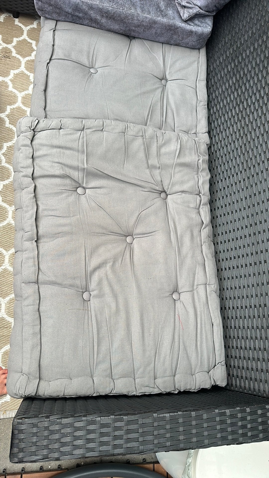 Palletkussens 4 voor 10, 2 beige 2 grijs, Ophalen of Verzenden, Zo goed als nieuw