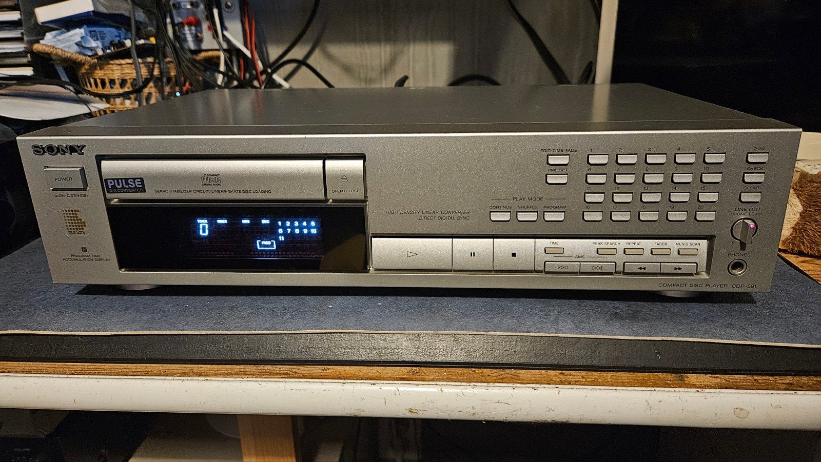 SONY CDP-591, Ophalen of Verzenden, Zo goed als nieuw, Sony