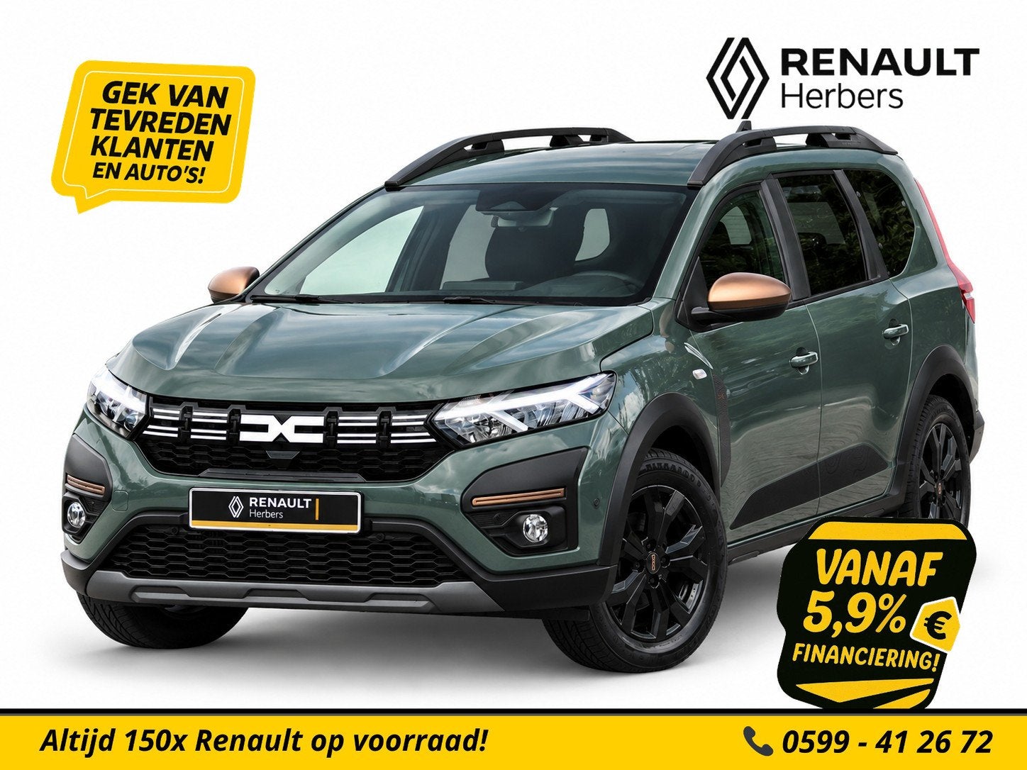 Dacia Jogger 1.0 TCe 100 ECO-G Extreme 7p. LPG G3 / ALLE OPT, Auto's, Voorwielaandrijving, 101 pk, Gebruikt, Bedrijf