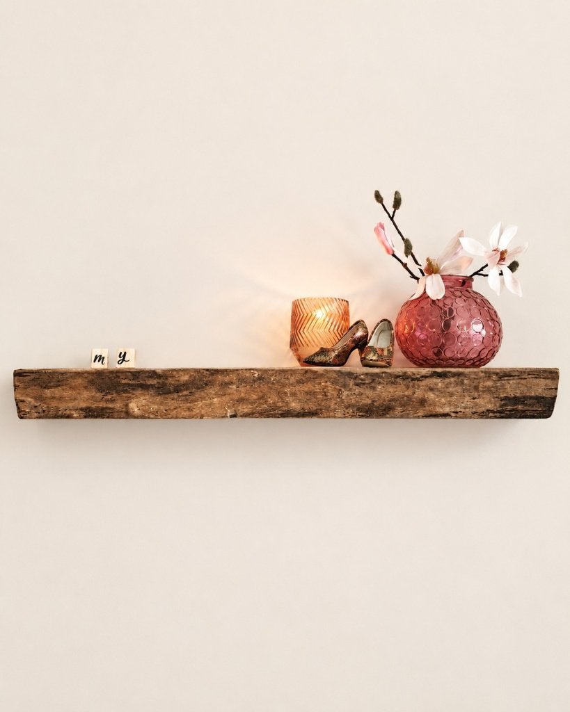 Zwevende wandplank massief beuken + mont.pennen 69,5cm #137B, Houtatelier M.Y., Info@myhoutatelier.nl, Nieuw, Ophalen of Verzenden