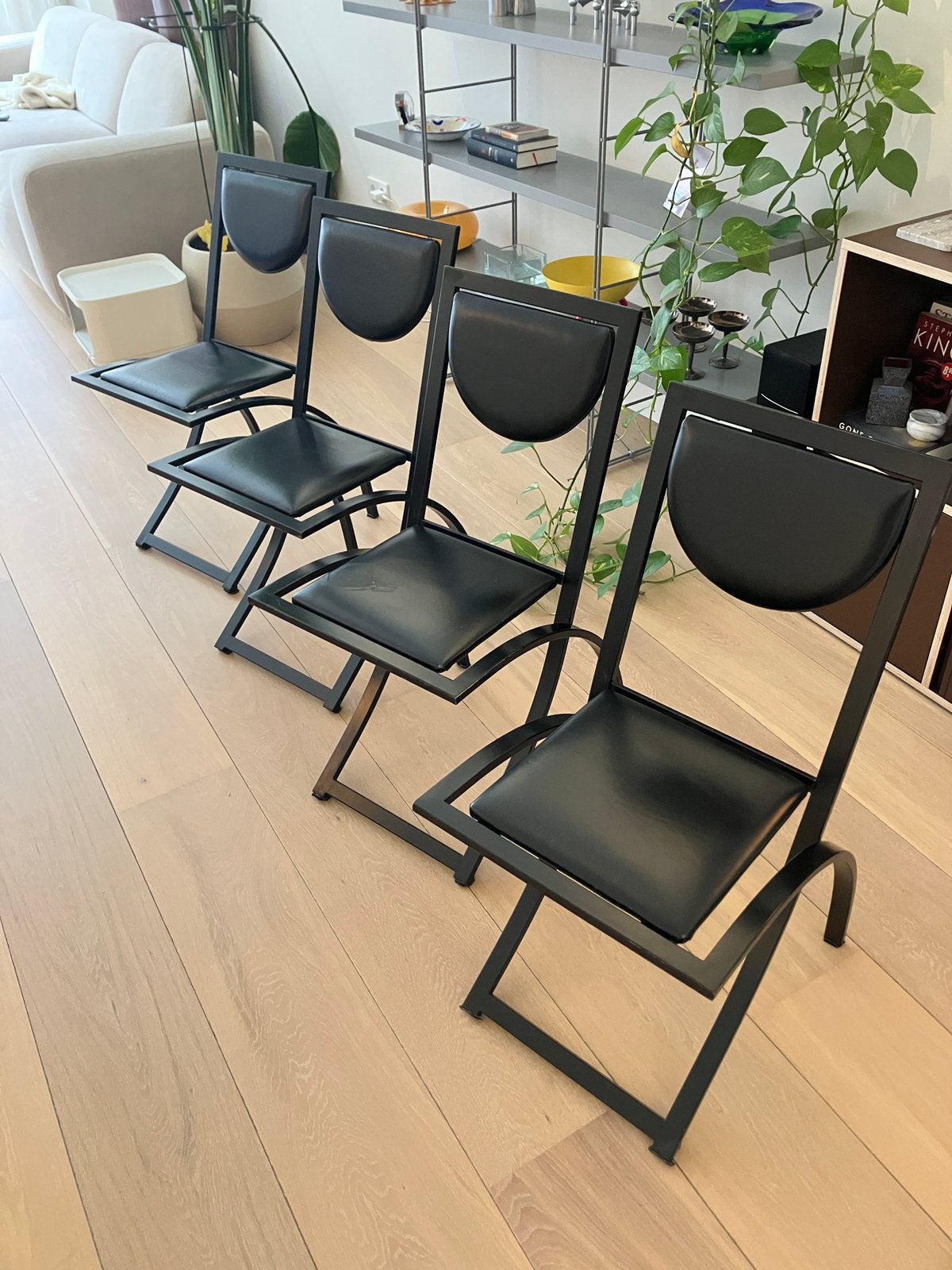 Karl Friedrich Förster stoelen - set van 4, Ophalen, Gebruikt, Zwart