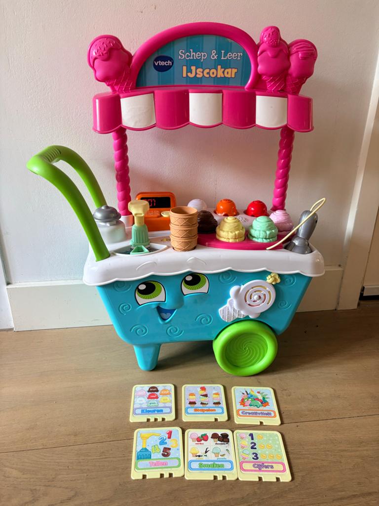 VTech Schep & Leer IJscokar - Interactieve IJscokar, Ophalen of Verzenden, Zo goed als nieuw, Knutselen, Met licht