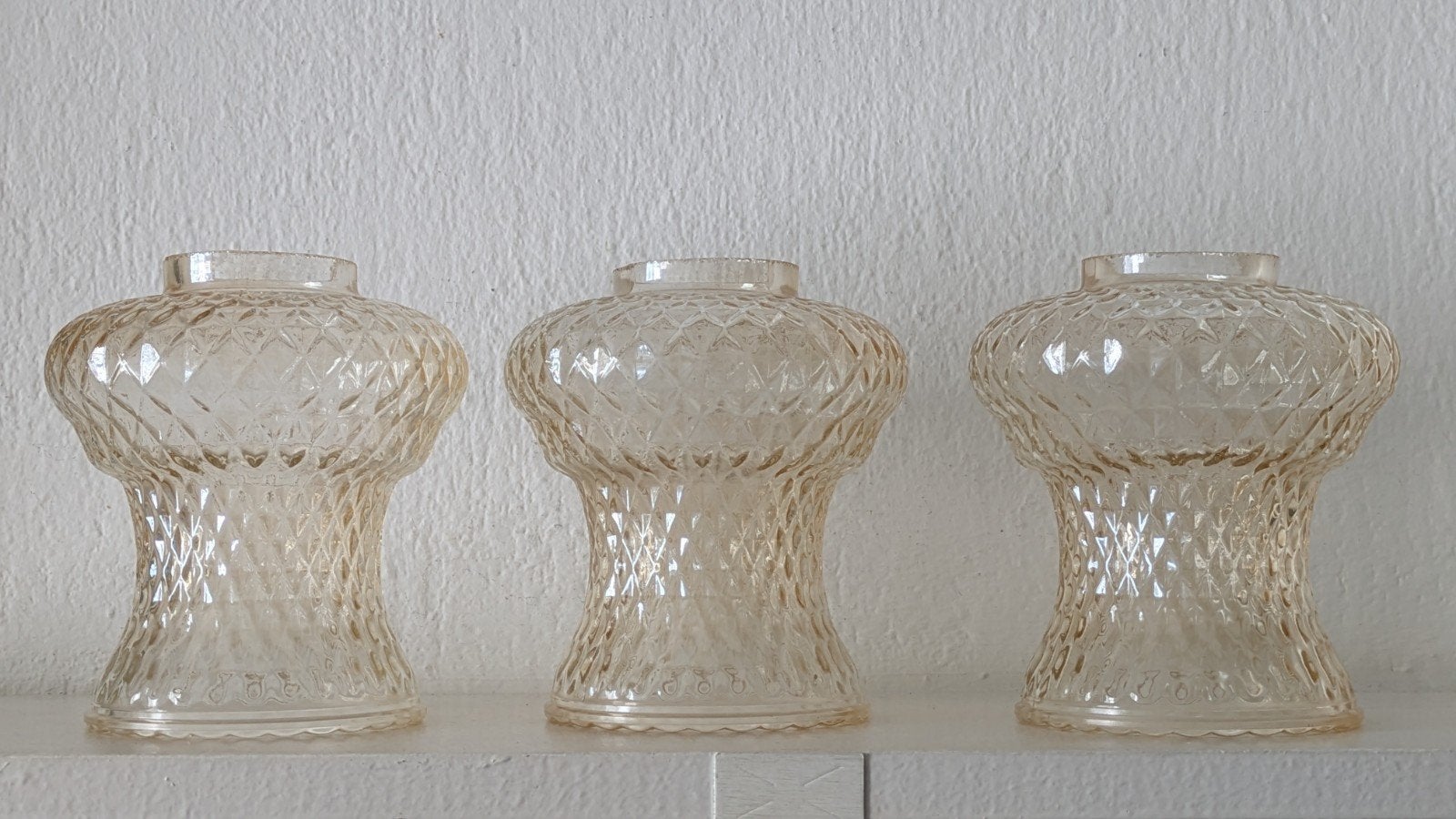 Franse Lampenkapjes en lampen met messing fitting en snoer, Huis en Inrichting, Lampen | Hanglampen, Ophalen of Verzenden