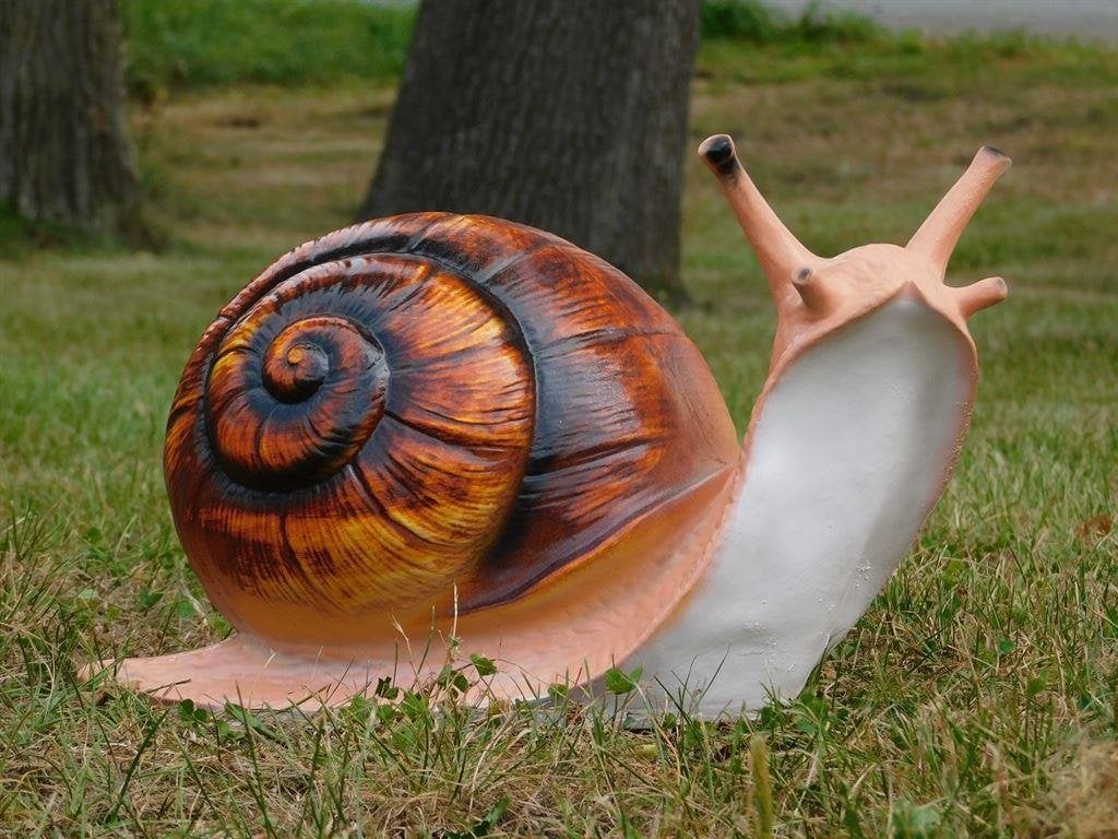 tuinbeeld van een slak, Ophalen of Verzenden, Atw, Metaal, Atw