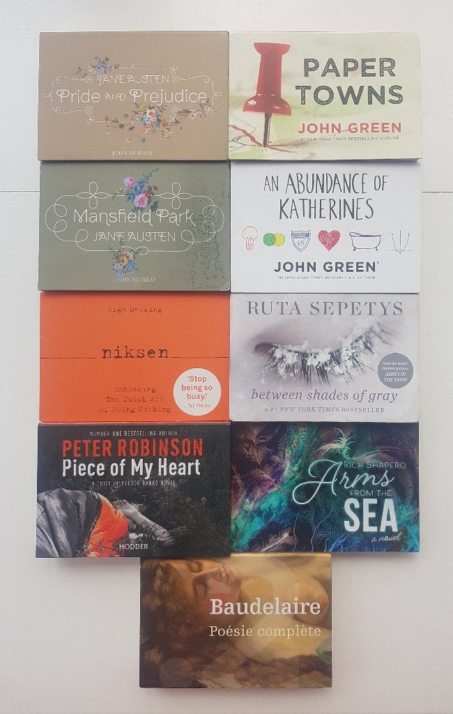 8x Dwarsligger Engels + 1x Frans | Flipback Book | Penguin, Ophalen of Verzenden, Gelezen