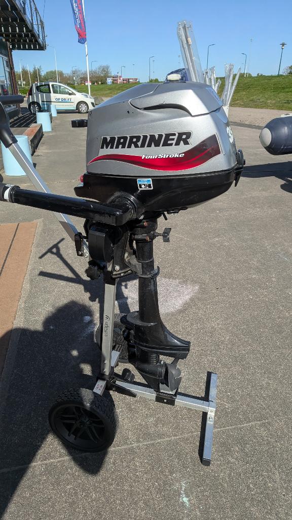 Mariner 3,5 pk, Mercury Marine 4-takt buitenboordmotor, Watersport en Boten, Buiten- en Binnenboordmotoren, Gebruikt, Benzine