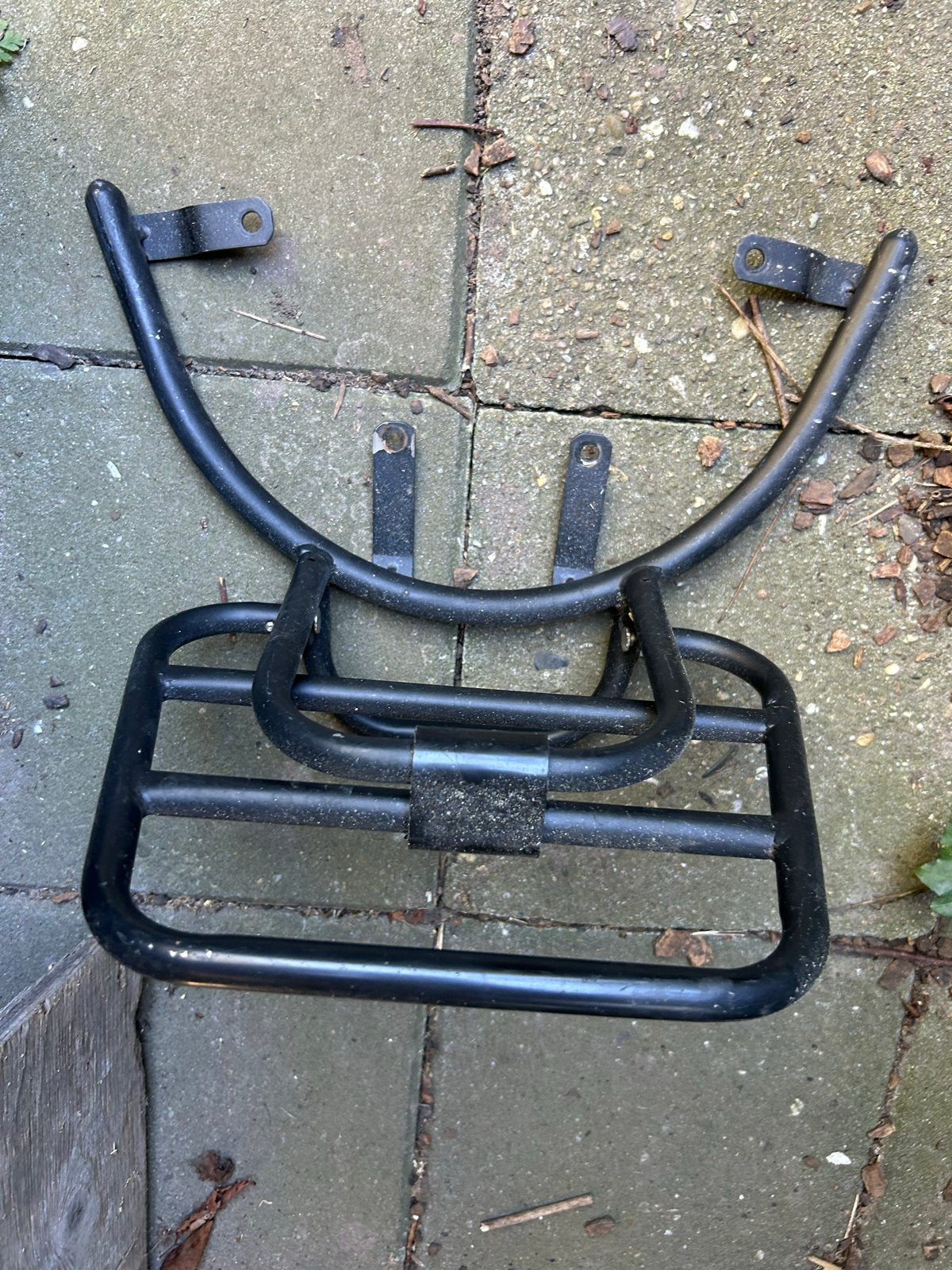 Zwart bagagerek voor scooter of motor, Ophalen of Verzenden, Gebruikt