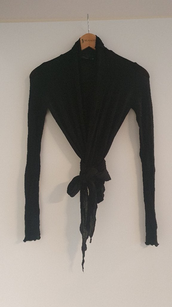 overslagvest, Kleding | Dames, Truien en Vesten, Gedragen, Maat 36 (S), Zwart, Ophalen of Verzenden