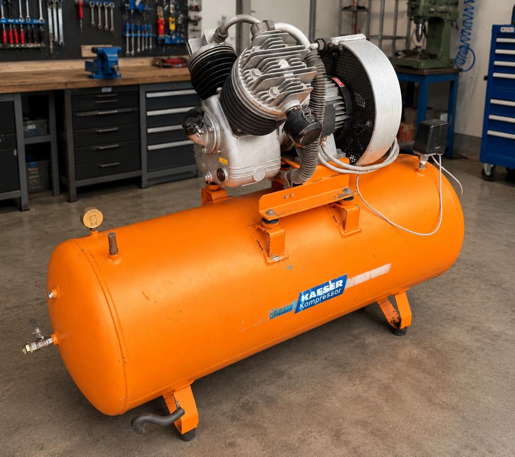 Kaeser compressor EPC 750-2-350 Zuigercompressor, Doe-het-zelf en Verbouw, Compressors, Ophalen, Gebruikt, 400 tot 800 liter/min