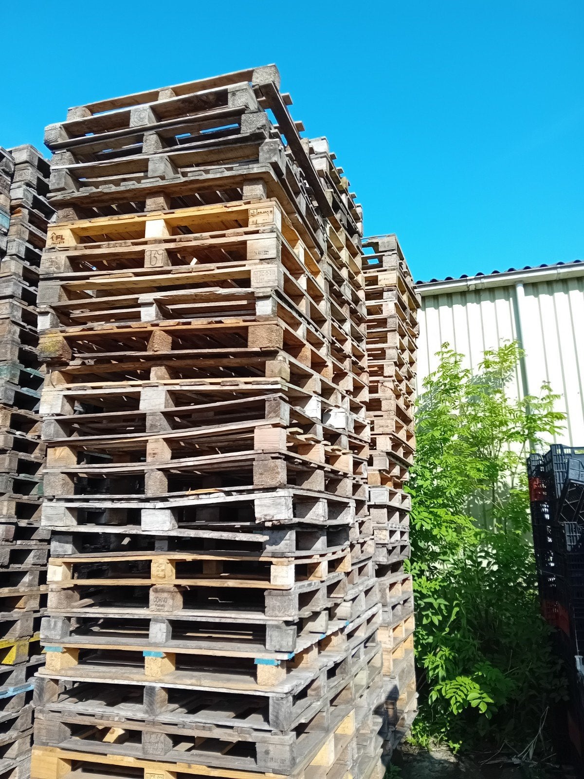 Slechte blokpallets., Ophalen, Gebruikt, Minder dan 25 mm, Pallet