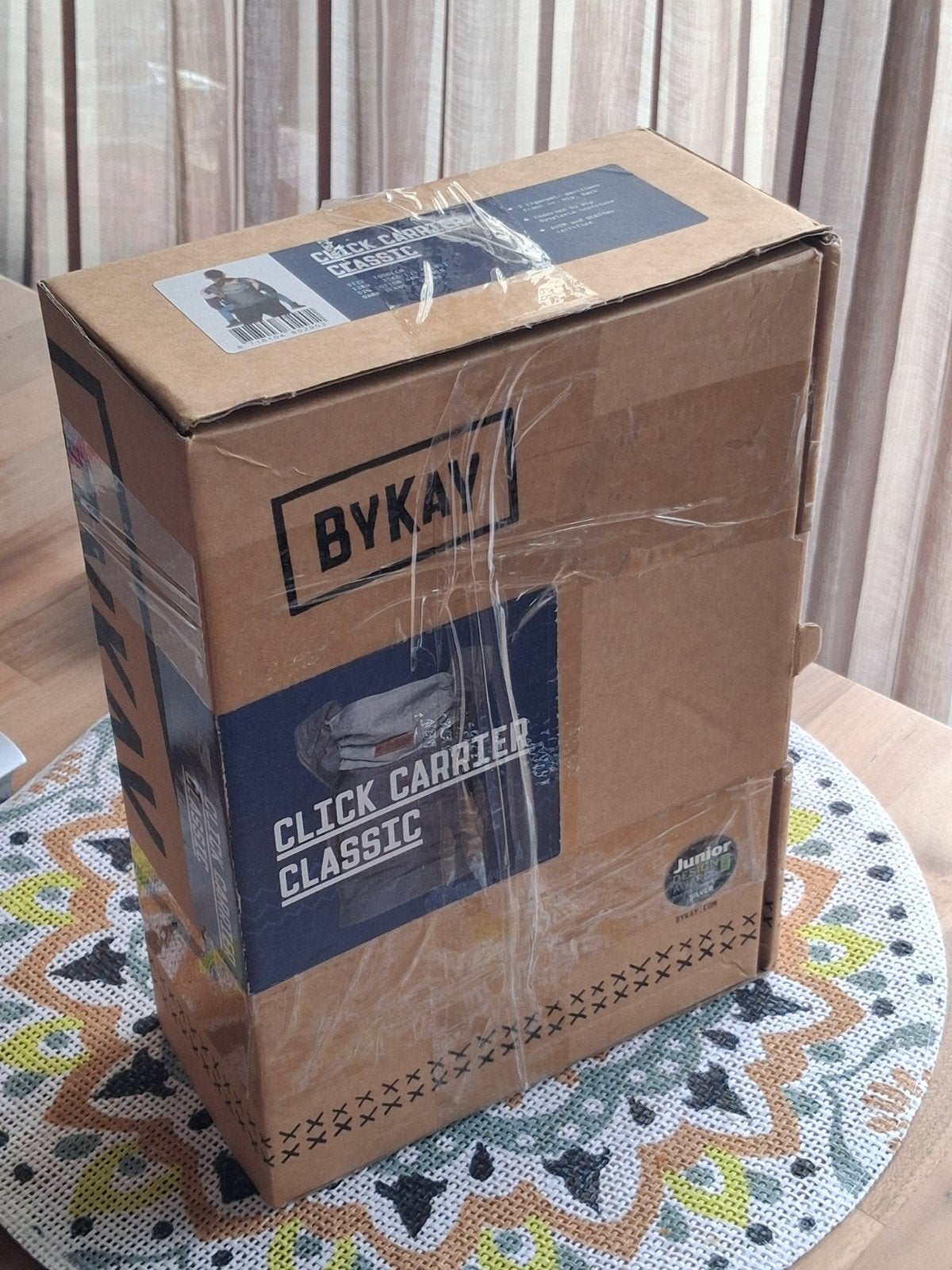 ByKay Click Classic Carrier - Dark Jeans kleur, Ophalen of Verzenden, Buik of Rug, Draagzak, Overige merken