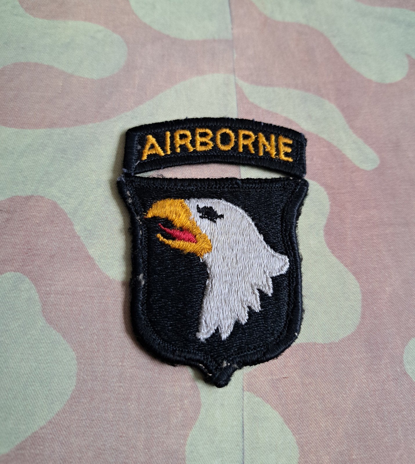 US Army 101 Airborne Division , embleem, Ophalen of Verzenden, Landmacht, Amerika, Embleem of Badge