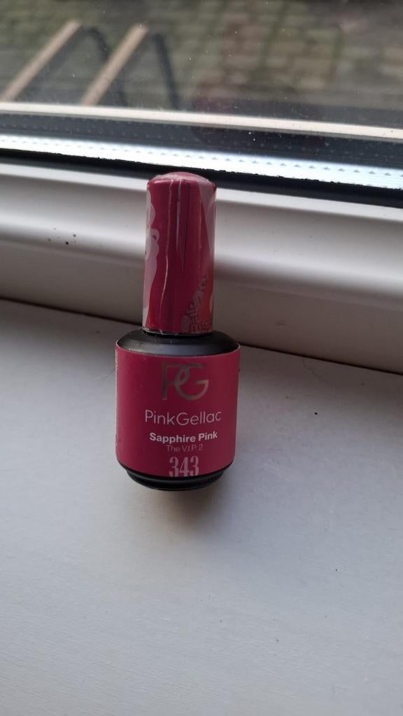 Sapphire pink, pink gellac, Ophalen of Verzenden, Zo goed als nieuw, Roze, Handen en Nagels