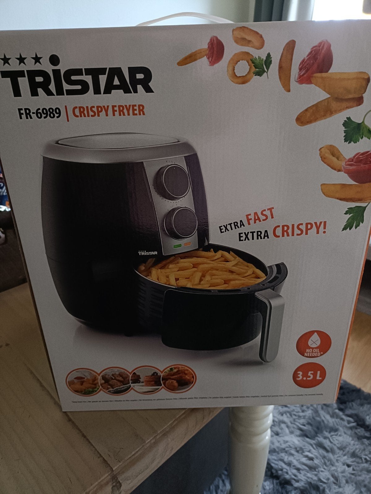 Tristar FR-6989 Crispy Fryer - Nieuw in doos!, Ophalen of Verzenden, Nieuw, Airfryer, 1500 gram of meer
