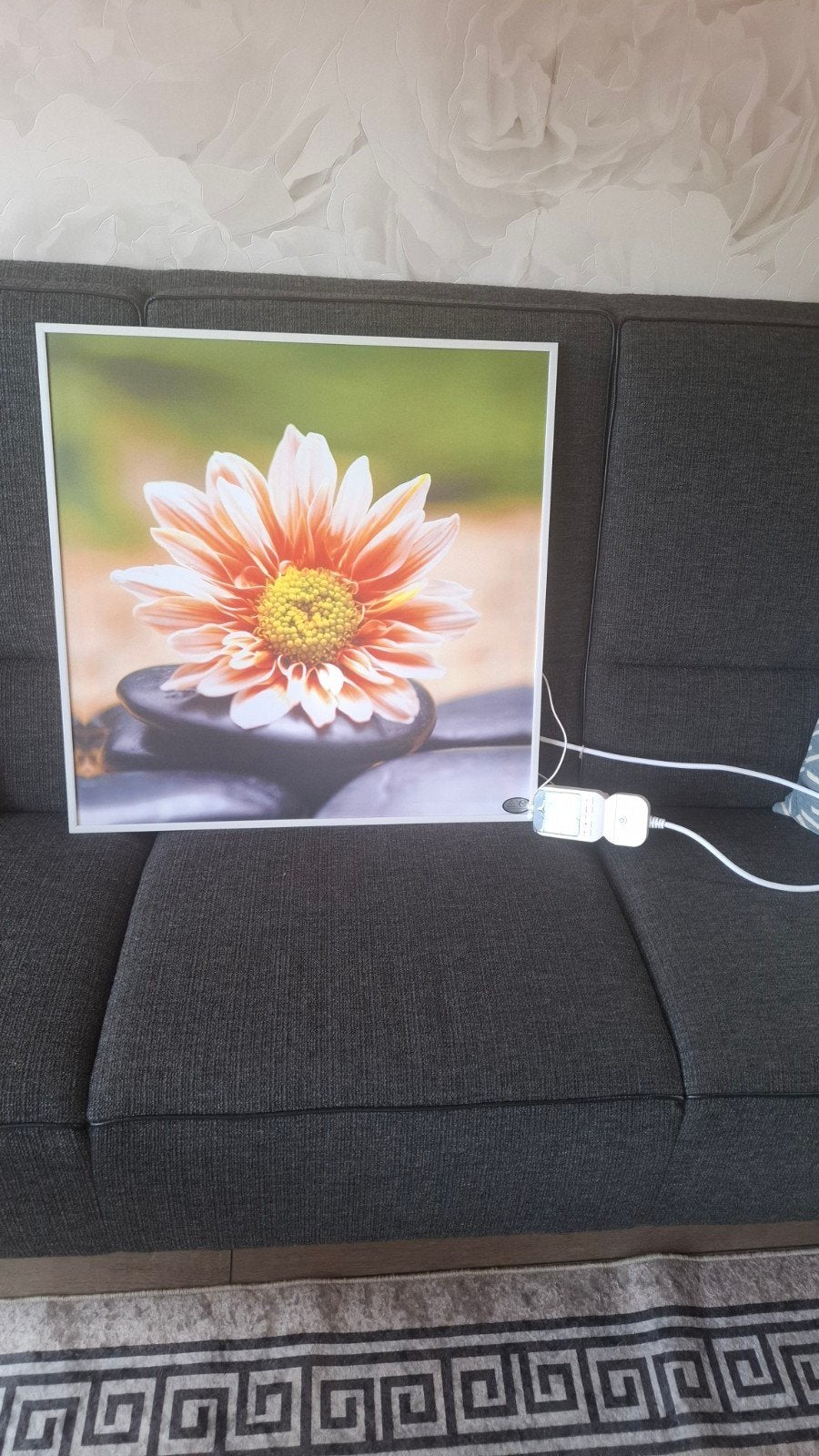 Nieuw Infrarood Paneel 60x60 cm met Bloem Design, Ophalen, 30 tot 80 cm, Overige typen, Nieuw