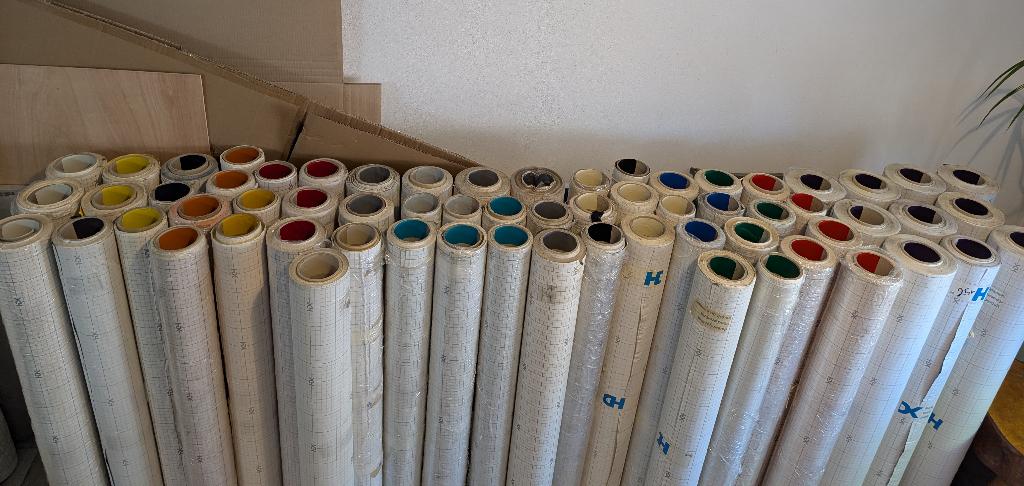 Plakfolie rollen HDK laminate folie, Doe-het-zelf en Verbouw, Zeil en Folie, Ophalen, Zo goed als nieuw, 15 m² of meer, Folie