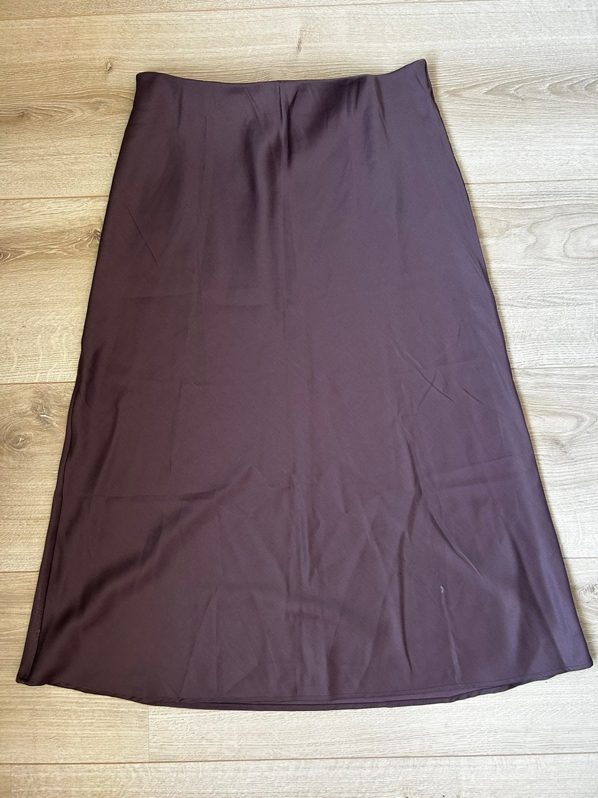 Paarse satijnen rok H&M M zgan, Maat 38/40 (M), Paars, Ophalen of Verzenden, Zo goed als nieuw