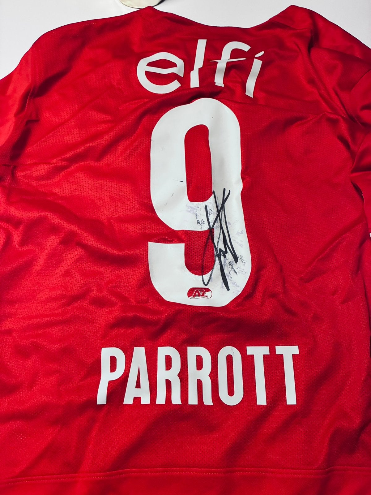 Matchworn shirt Troy Parrot, Maat XL, Ophalen of Verzenden, Zo goed als nieuw, Shirt