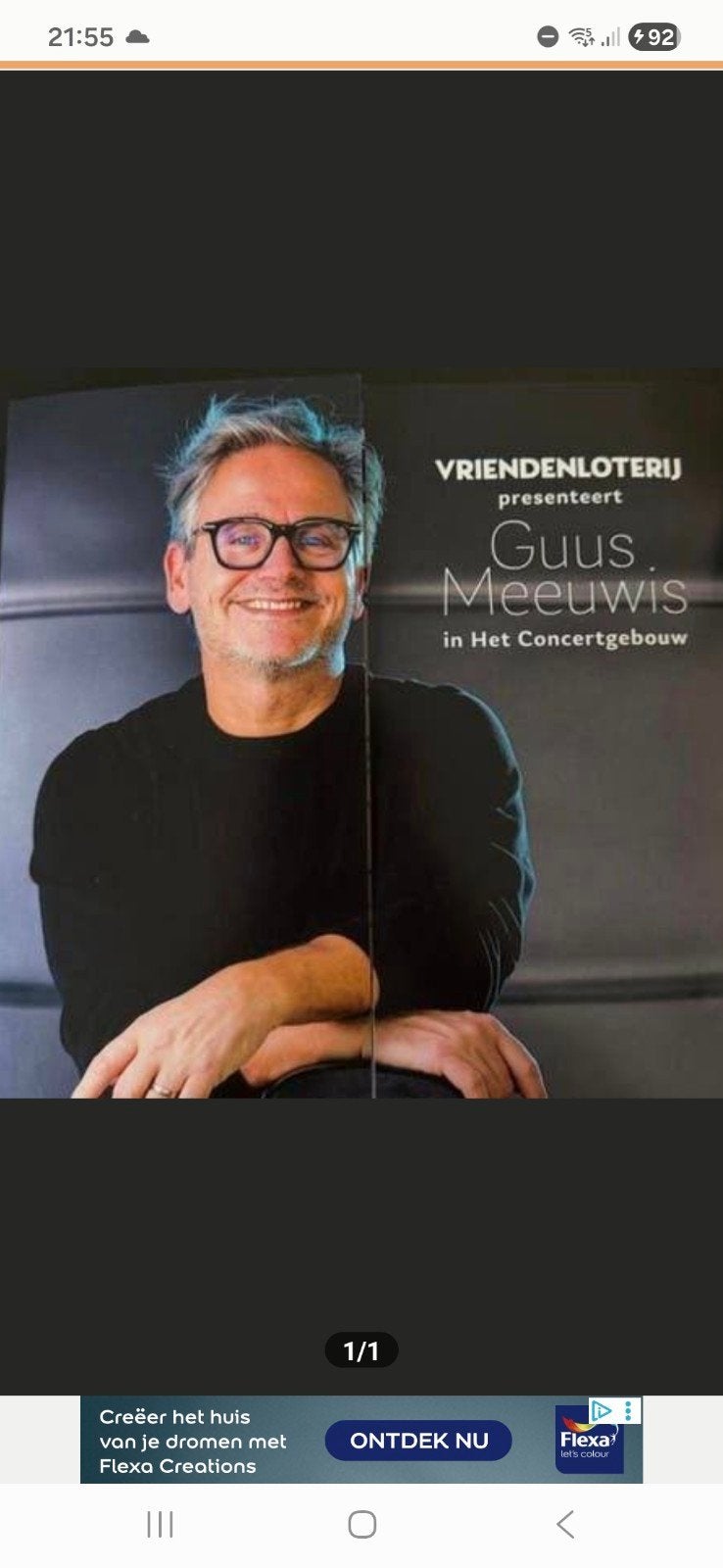 2 kaartjes Guus Meeuwis in het concertgebouw 28 juni 20.00, Tickets en Kaartjes, Twee personen, Juni, Levenslied