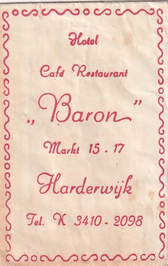 Suikerzakje #1099 : Baron Harderwijk, Verzenden, Nederland