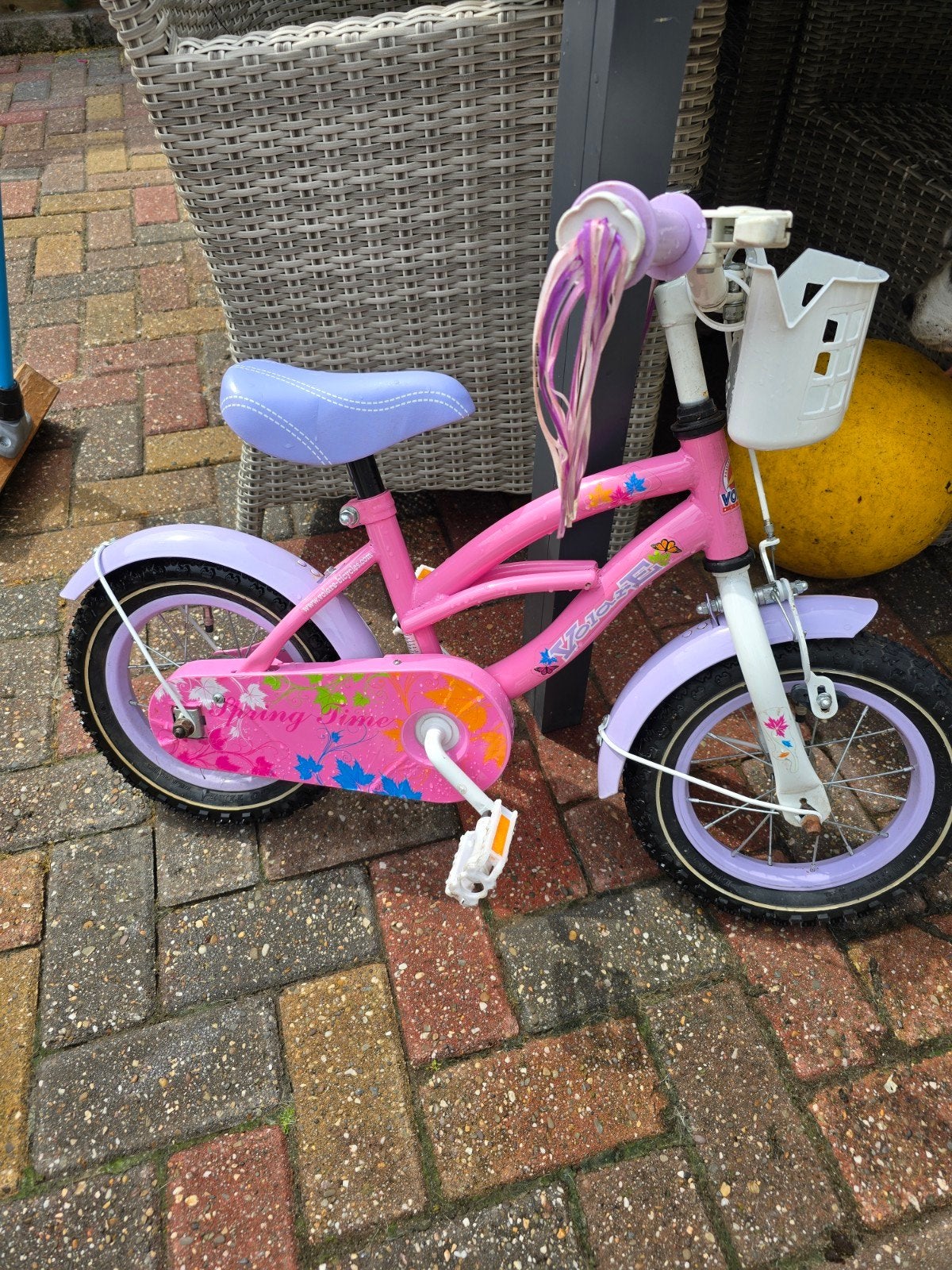 Zeer mooi kinderfietsje 12 inch met zijwieltjes, Ophalen, Zo goed als nieuw, Minder dan 16 inch, Zijwieltjes