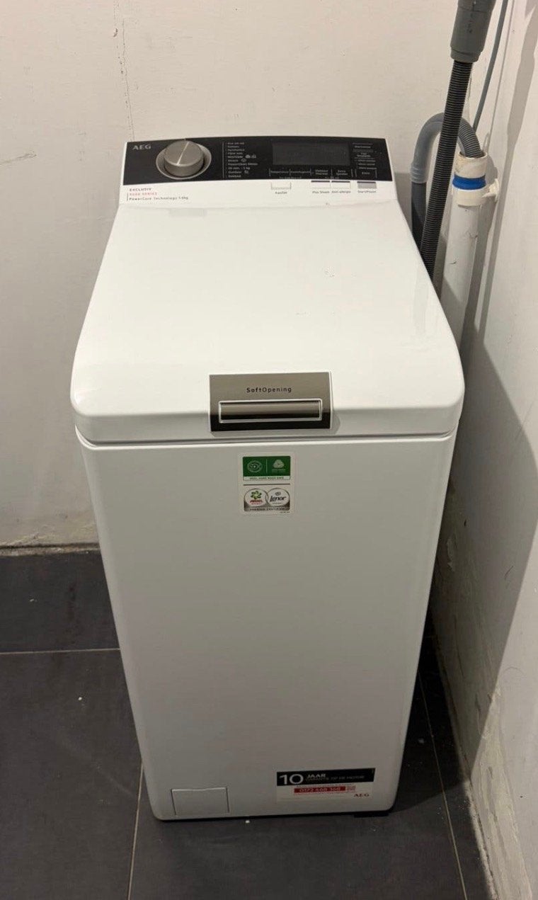 AEG LTR87ULM Bovenlader Wasmachine  1.5 jaar oud, Witgoed en Apparatuur, Ophalen, 6 tot 8 kg, Minder dan 1200 toeren, Bovenlader