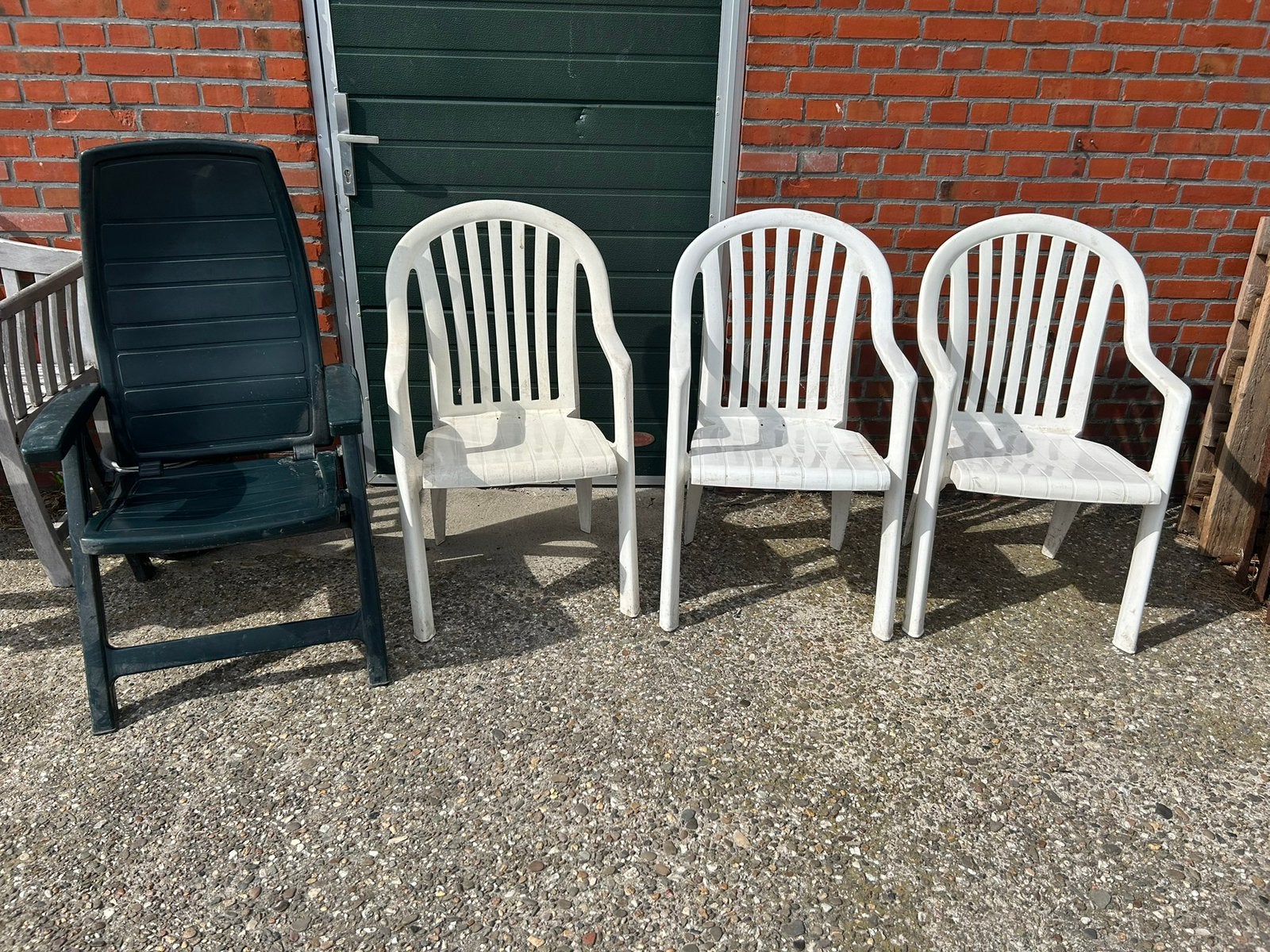 Gratis tuinstoelen, Ophalen, Gebruikt