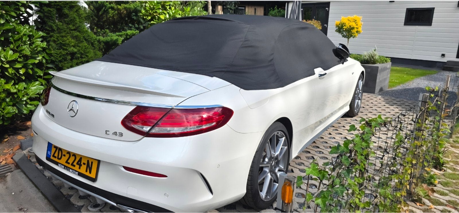 Auto hoes voor C klasse W205 Cabrio z.g.a.n., Ophalen of Verzenden, Zo goed als nieuw, Op maat