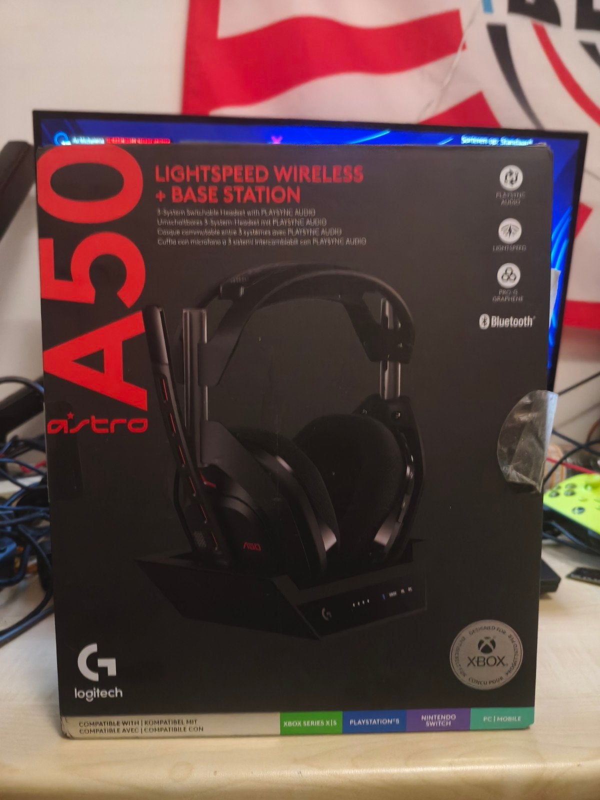 Astro A50 Lightspeed Wireless Gaming Headset met Base Statio, Audio, Tv en Foto, Koptelefoons, Draadloos, Logitech, Ophalen of Verzenden