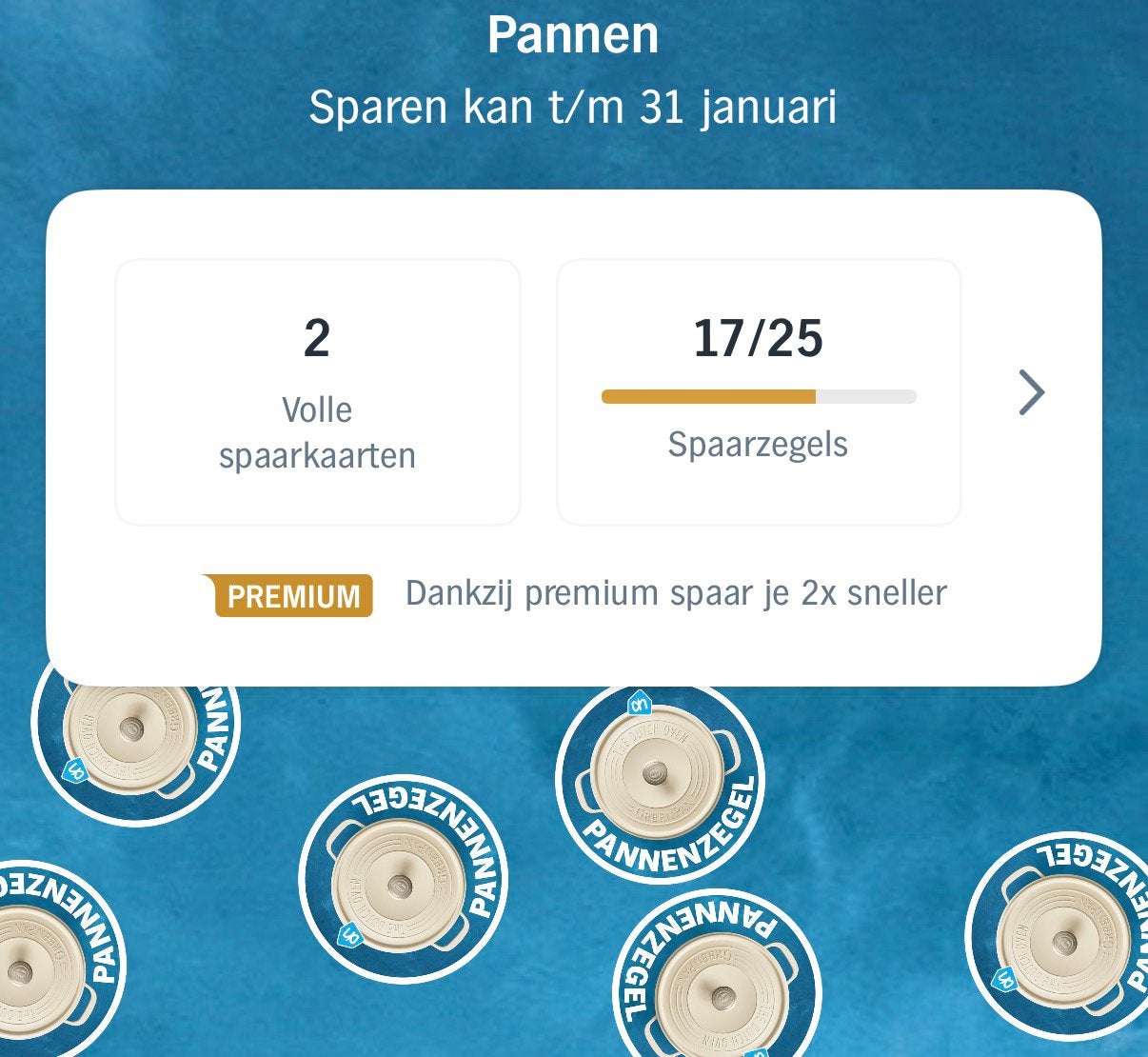 Ah pannen zegels 2 volle spaarkaarten, Verzamelen, Albert Heijn, Ophalen of Verzenden