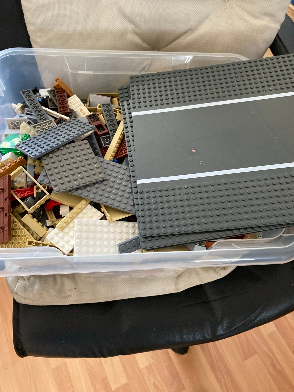Grote doos met diverse Lego bouwstenen en grondplaten, Kinderen en Baby's, Speelgoed | Duplo en Lego, Gebruikt, Lego Primo, Ophalen of Verzenden