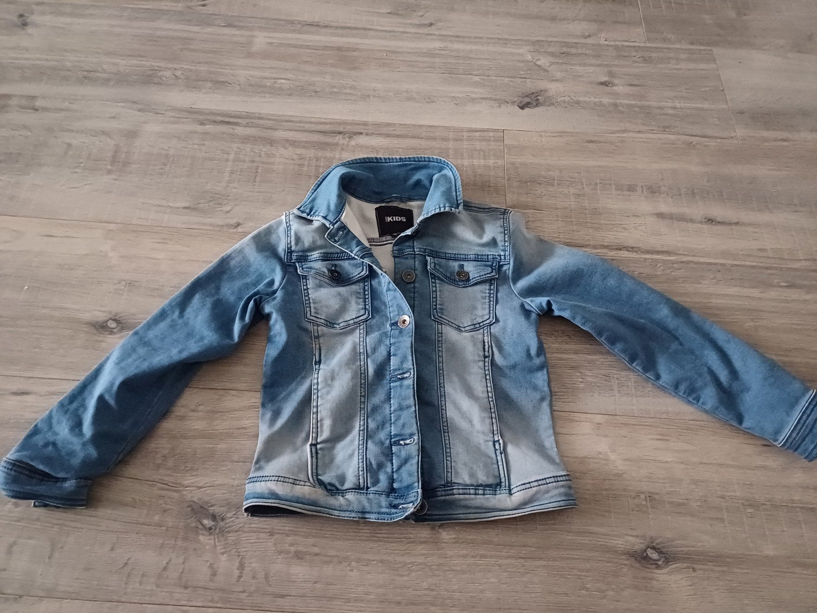 Lichtblauw spijkerjack / spijkerjas, maat 140, Kinderen en Baby's, Kinderkleding | Maat 140, Ophalen of Verzenden, Zo goed als nieuw