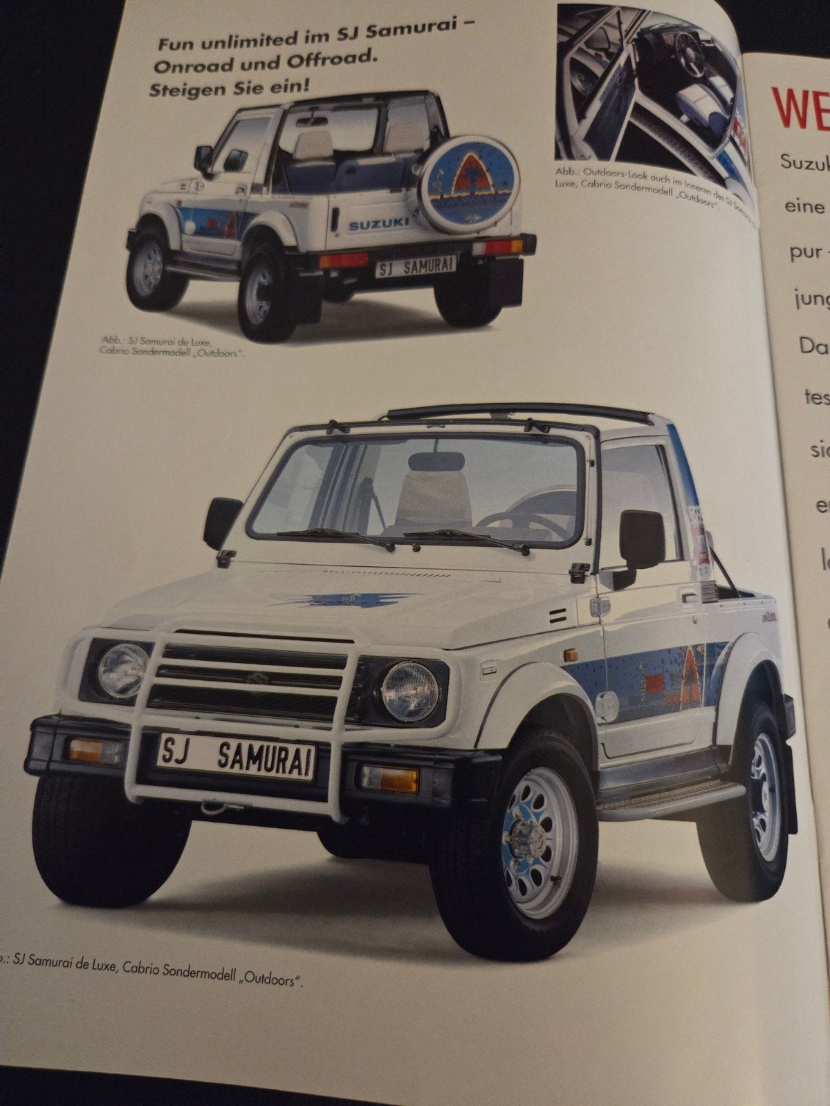 Brochure Suzuki Samurai 1995, Ophalen of Verzenden, Zo goed als nieuw, Overige merken