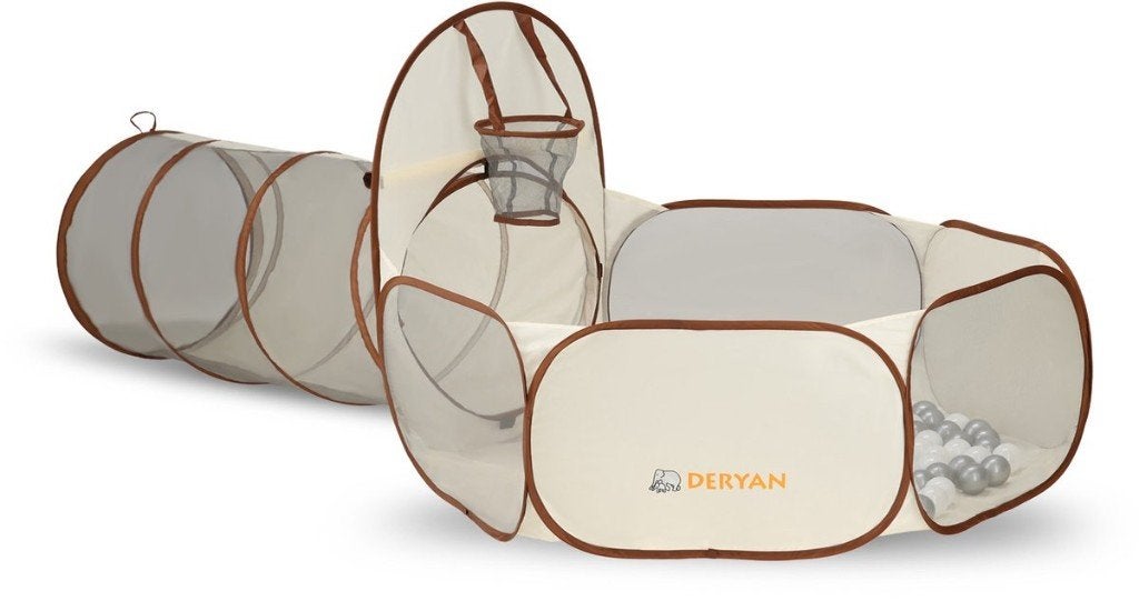Deryan Luxe Pop Up Speeltent - Cream/Bruin, Sport en Fitness, Basketbal, Deryan, Bal, Ophalen of Verzenden, Deryan@deryan.com