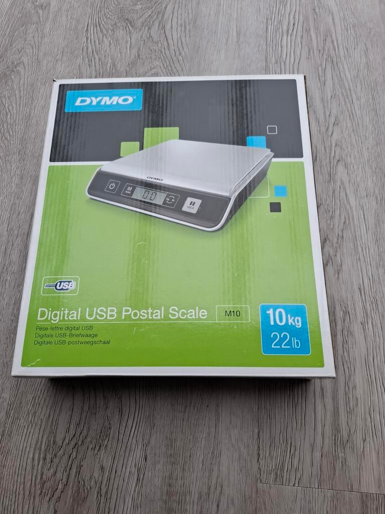 Dymo M10 Digitale USB Brievenweegschaal 10kg, Ophalen of Verzenden, Zo goed als nieuw, Overige typen, Minder dan 50 kg