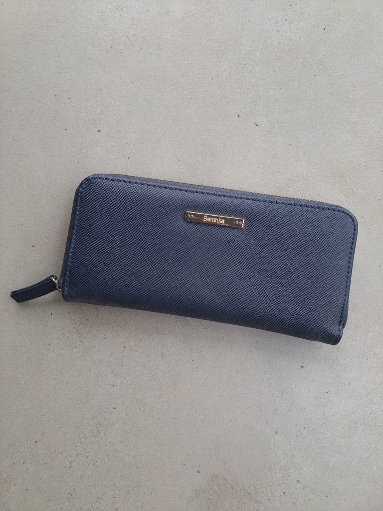 Portemonnee Berschka - nieuw, Sieraden, Tassen en Uiterlijk, Portemonnees, Ophalen of Verzenden, Nieuw, Blauw, Overige merken