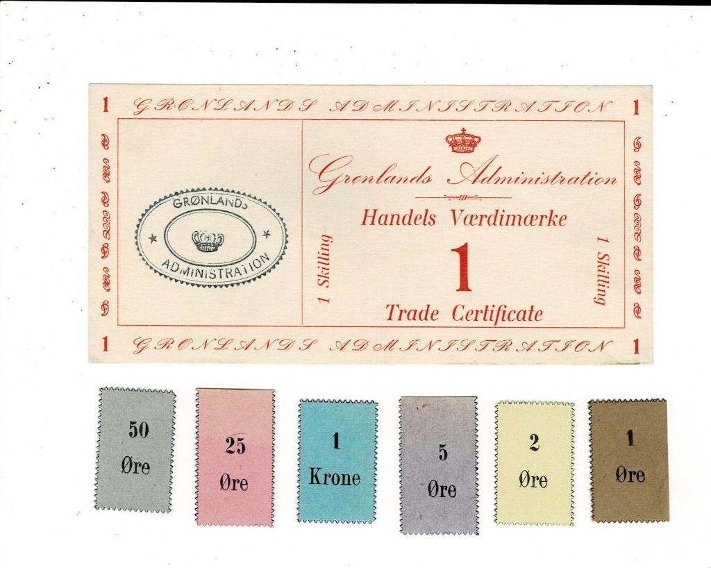 Groenland, serie 7 x militairgeld 1940 (rare), Verzenden, Overige landen