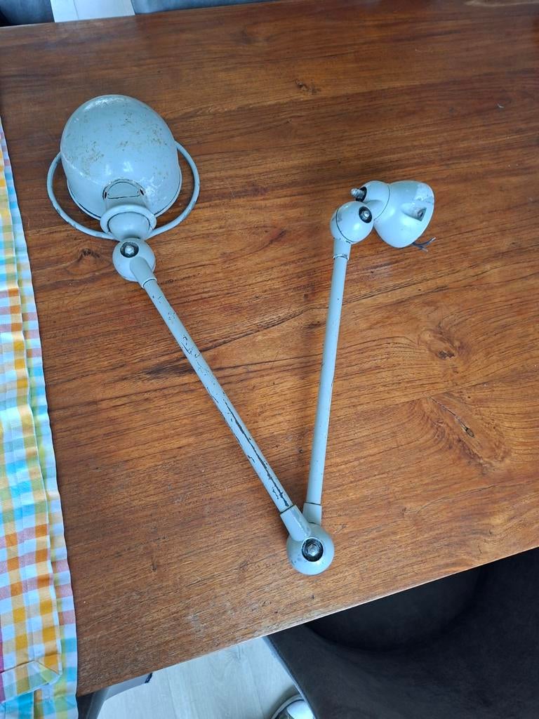 Vintage Industriële jielde lamp - Verstelbaar, Ophalen of Verzenden