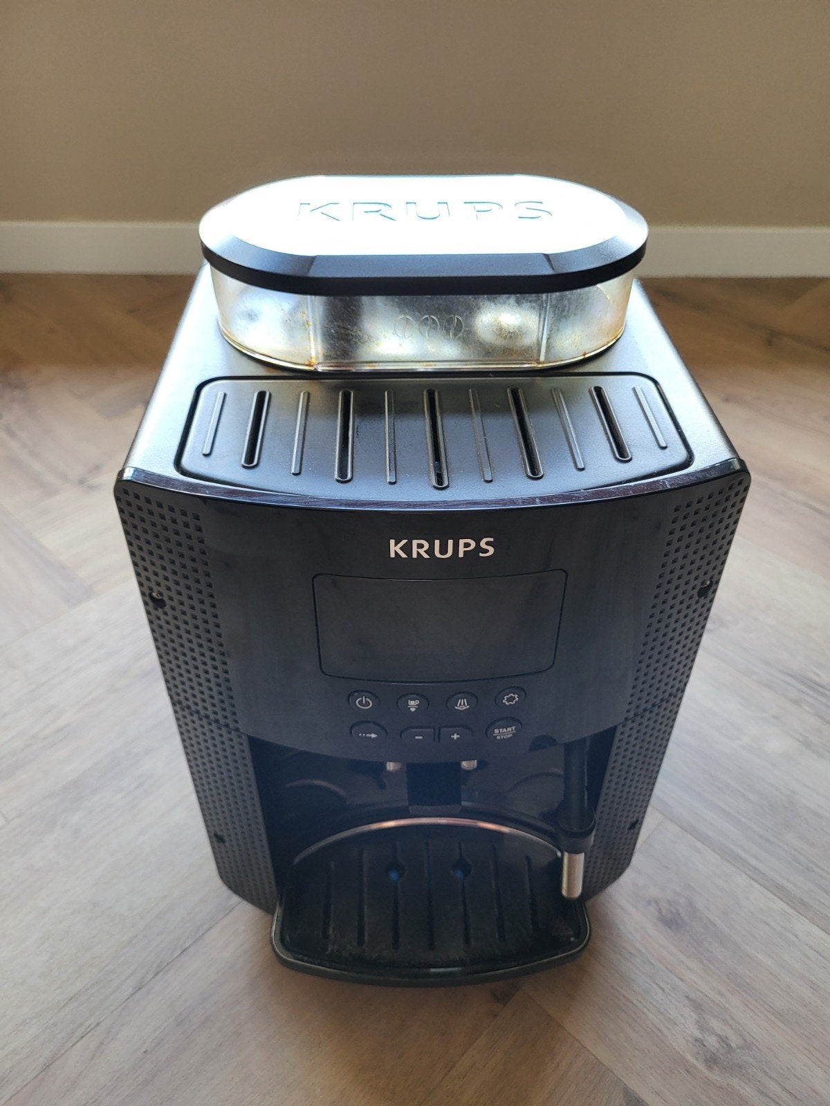 Krups volautomatische espressomachine EA81 FDB145000P, Ophalen, Afneembaar waterreservoir, Espresso apparaat, Koffiebonen