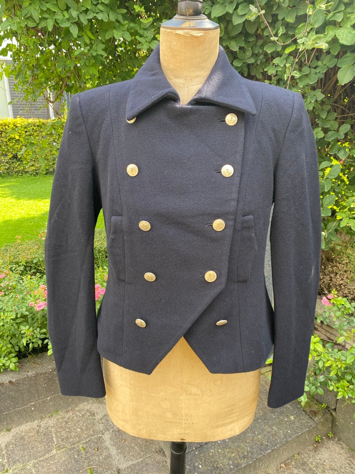 PAUW  Amsterdam - Donkerblauw met gouden knopen, Kleding | Dames, Blauw, Ophalen of Verzenden, Zo goed als nieuw, Jasje